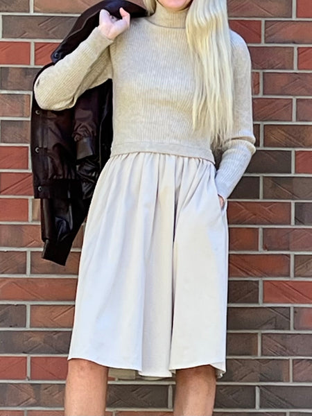 TWOFER SWEATER DRESS