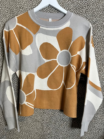 RETRO FLOWER SWEATER