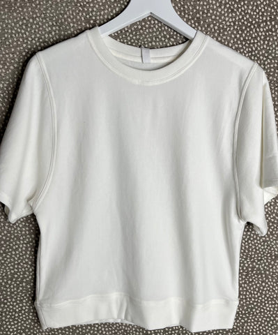 ECRU FRENCH TERRY TOP