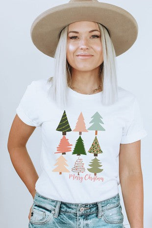 CHRISTMAS TREES GRAPHIC TEE