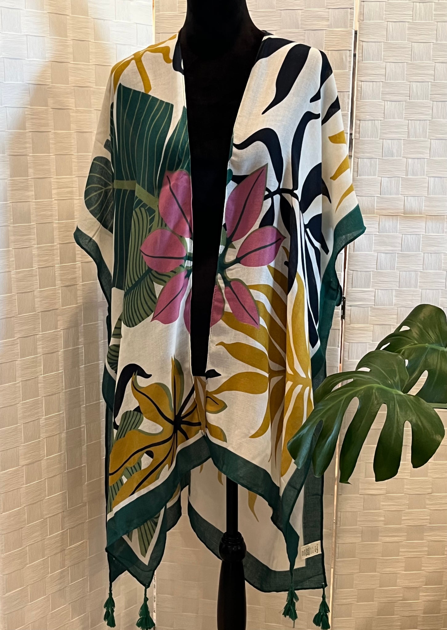 PALM PRINT KIMONO