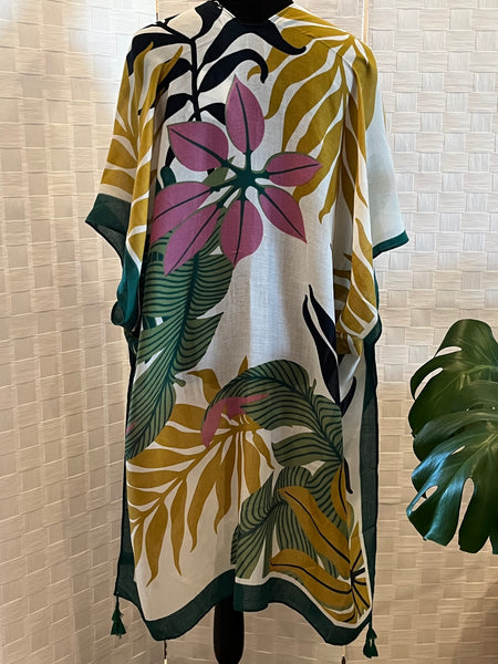 PALM PRINT KIMONO