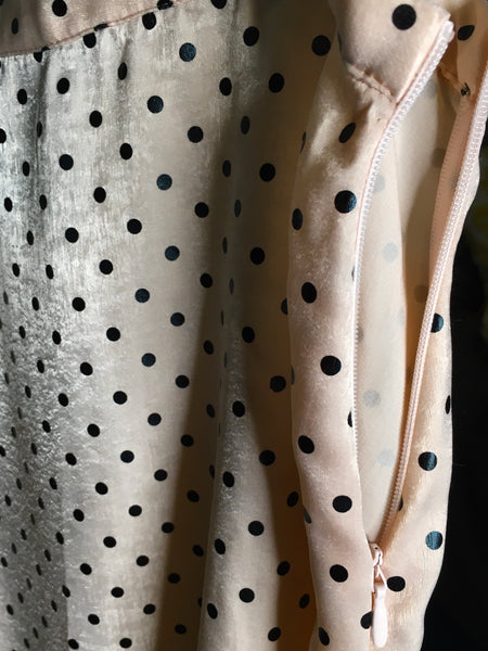 SLIM POLKA DOT SKIRT