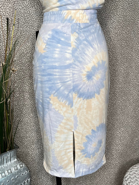 TIE DYE PENCIL SKIRT